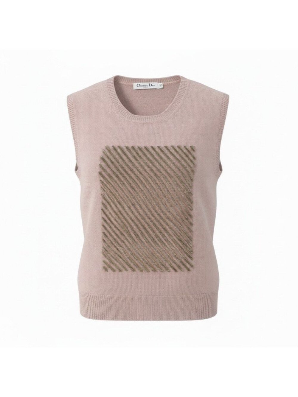 Dior Bijou Knit Top Cashmere Pink Recent Model Sweater 40